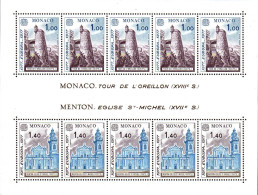Monaco Bloc/F N** Yv:13 Mi:11 Europa CeptCeptTour De L'Oreillon & Egl.St.Michel - Other & Unclassified