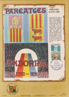 GIROSTAMPS.- ANDORRA - HOJA COMPLETA DE ANDORRA - PAREATGES - Lettres & Documents