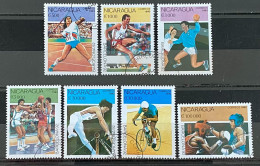 Lot De 7 Timbres Oblitérés Nicaragua 1990 Y&t N° 1530 à 1536 - Nicaragua