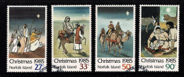 Norfolk Island 1985 Christmas  Set Of 4 Used  (P16267H) - Ile Norfolk