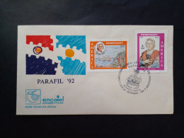 Paraguay - Enveloppe FDC Avec Timbres Et Cachet De La Poste Sur Le Thème De Christophe Colomb (1992) - Christopher Columbus