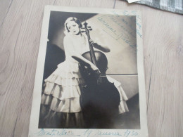 Lucienne RADISSE Envoi Autographe Montpellier 1930 Sur Photo Originale 20.5 X 25.5 Violoniste Actrice - Photographs