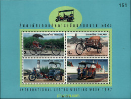 90862 MNH TAILANDIA 1997 SEMANA INTERNACIONAL DE LA CARTA - Cycling