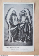 CPA Buffalo Bill's Wild West Chef Sioux Et Chef Des Apaches Peu Courante Indiens Cirque - Native Americans