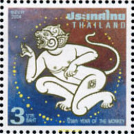 171007 MNH TAILANDIA 2004 AÑO LUNAR CHINO - AÑO DEL MONO - Astrologie
