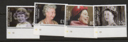 BRITISH ANT TERRITORY - 2004 - 80TH BRITHDAY QUEEN ELIZABETHSET OF 4 MINT NEVER HINGED SG £12 - Neufs