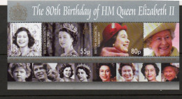 BRITISH ANT TERRITORY - 2004 - 80TH BRITHDAY QUEEN ELIZABETHSET SOUVENIR SHEET  MINT NEVER HINGED - Neufs