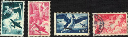 France Poste Aérienne 1946 Y&T N°PA16, 17, 18, 19 Série Mythologique Obl. - 1927-1959 Gebraucht