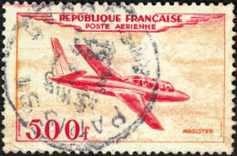 France Poste Aérienne 1954 Y&T N°PA32 Fouga Magister 500f Obl. - 1927-1959 Gebraucht