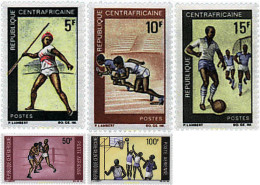 759379 HINGED CENTROAFRICANA 1969 DEPORTES - Centrafricaine (République)