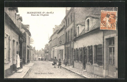 CPA Marquise, Rue De L`Eglise - Marquise