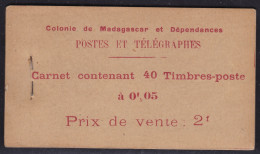 1922 MADAGASCAR - Libretto N. 4 5c. Nero E Rosso MNH/** RARO - Autres & Non Classés