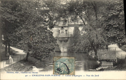 CPA Banque Chalons Sur Marne La Caisse D'Epargne Vue Du Jard - Banken