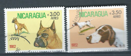 NICARAGUA-OBL-1982-YT N° 9981-982-RACES DE CHIENS - Nicaragua