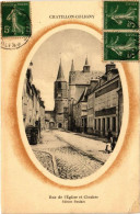 CPA CHATILLON-COLIGNY-Rue De L'Église Et Clocher (264585) - Chatillon Coligny
