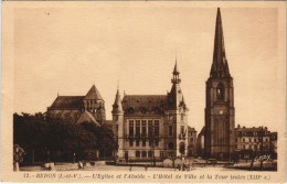 CPA Redon Eglise Et L'Abside, Hotel De Ville Et La Tour (1236736) - Redon
