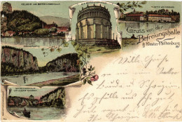 CPA Kelheim - Befreiungshalle - Kloster Weltenburg - Litho GERMANY (1031107) - Kelheim