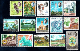 1962/68 Seychelles Ordinari Definitive Set MNH** B58 - Seychelles (1976-...)