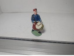 FIGURINE SOLDAT EN PLOMB ALU ANCIEN QUIRALU ? VINTAGE N°6 TAMBOUR - Soldados De Plomo