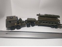 SOLIDO CHAR BERLIET T 12 + REMORQUE + CHAR AMPHIBIE PT 76 URSS SANS BOITE VOIR ETAT - Tanks