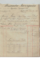 AUTRICHE TRIESTE #FAC1146 ALESSANDRO SAVORGNAN IMPORTATION EXPORTATION DE VINS ALCOOL 1891 - Oostenrijk
