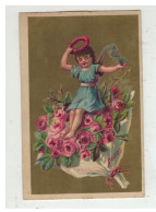 MOISSAC CHOCOLAT FELIX POTIN EPICERIE FOURCES CANDEUR ROSES ENFANT SUR UN BOUQUET - Félix Potin