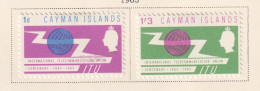CAYMAN ISLANDS  -  1965 ITU Set Hinged Mint - Iles Caïmans