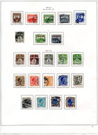 Denmark 1920-21. Complete Album Page W. 22 USED Stamps - Used Stamps