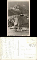 Mittenwald Panorama-Ansicht, Ev. Kirche Mit Wettersteinspitze 1952 - Mittenwald