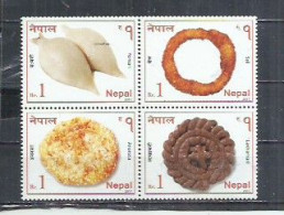 NEPAL 2017 - TRADITIONAL FOODS . MNH MINT NEUF NEU NUEVO - Népal