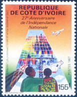 27. Dell'indipendenza 1987. - Côte D'Ivoire (1960-...)