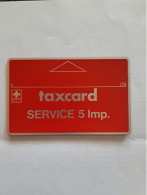 SUISSE SERVICE TAXCARD 5U UT 1982 03 045... - Switzerland