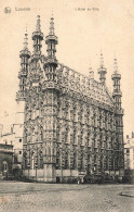 BELGIQUE - Louvain - Hôtel De Ville - Nels - Oblit 1909 - Style Gothique - église - Cour - Carte Postale - Leuven
