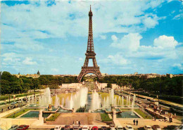 75 - Paris - Tour Eiffel - Jardins Et Jets D'eau Du Trocadéro - CPM - Voir Scans Recto-Verso - Tour Eiffel