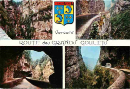 26 - Drome - Vercors - La Route Des Grands Goulets - Multivues - Blasons - Carte Neuve - CPM - Voir Scans Recto-Verso - Les Grands Goulets