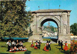 Folklore - Danses - Italie - Aosta - Arco Di Augusto E Costumi Della Valle - Carte Neuve - Voir Scans Recto Verso - Dans