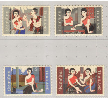 Thailand 1971, International Letter Writing Week, Set Of 4v, MNH** - Thaïlande