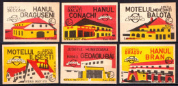 ROUMANIE / ROMANIA - CINDERELLA / ERRINOPHILIE : PUBLICITÉ / ADVERTISING : AUBERGES & MOTELS / INNS & MOTELS (ap385b) - Autres & Non Classés