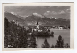 1958. YUGOSLAVIA,SLOVENIA,BLED LAKE,POSTCARD,USED - Yugoslavia