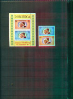 DOMINICA NOCES PRINCESSE ANNA 2 VAL + BF NEUFS A PARTIR DE 0.60 EUROS - Dominica (...-1978)
