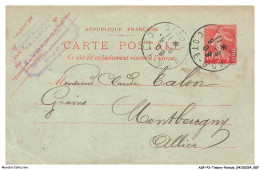 ASFP3-0210-TIMBRE-POSTALE - DIJON - 1909 - Andere & Zonder Classificatie