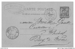ASFP3-0185-TIMBRE-POSTALE - THIERS - 1988 - Andere & Zonder Classificatie