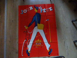 Cinema  - Grande Affiche De Film - JOUR DE FETE - Jacques TATI   Format  115 X 160 Cm SUPERBE - Manifesti