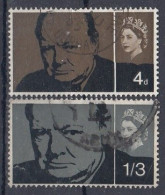 GREAT BRITAIN 384-385,used,hinged,backside Damage On Stamp 1/3 - Used Stamps