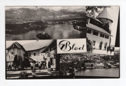 1950? YUGOSLAVIA,SLOVENIA,BLED LAKE,MULTI VIEW POSTCARD,MINT,ORIGINAL PHOTOGRAPH - Yugoslavia
