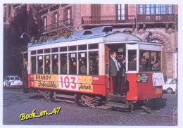 {99668} Tram-Vies De Barcelona ; Tramway ; Scan Recto Verso ; Animée ; Publicité Brandy Bobdilla - Tram