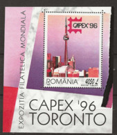 1996 MNH Romania Mi Block 301 Postfris** - Blocks & Kleinbögen