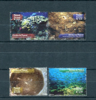 2002[Dated 2001]-Panama- "Corals" Postage & Airpost Issue- Complete Set, W/ Se-tenant Pair MNH - Panama