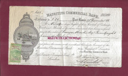 290425D - TRAITE - ILE MAURICE - N°646 Second Of Exchange MAURITIUS COMMERCIAL BANK 1888 Port Louis Stamp Five Cents - Autres & Non Classés