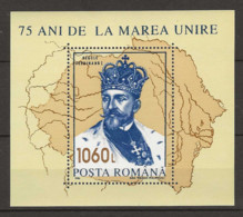 1993 MNH Romania Mi Block 286-b - Blocks & Kleinbögen